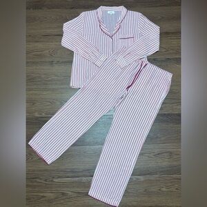 🔥🔥🔥Elegant Striped Pajama Set in Red and White Size: 2/ Medium 🔥🔥🔥